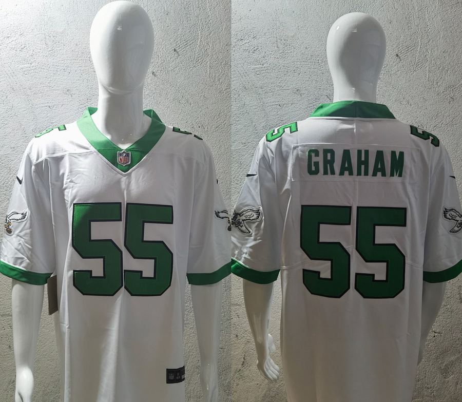 Eagles #2 White Retro Jersey