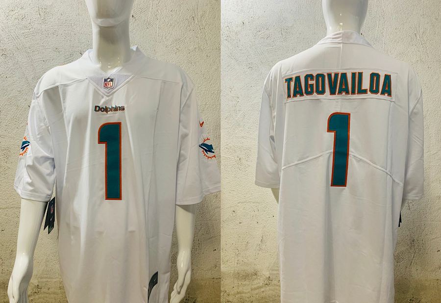 Dolphins #2 White Jersey