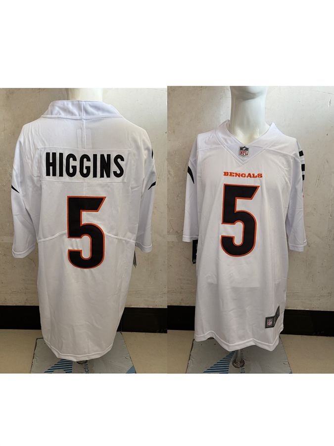 Bengals #5 White Jersey