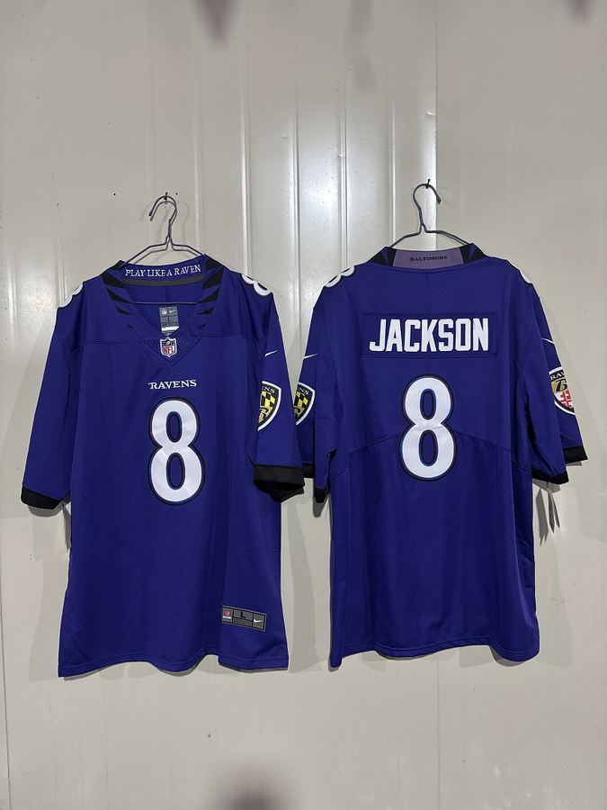 Ravens #8 Purple Jersey