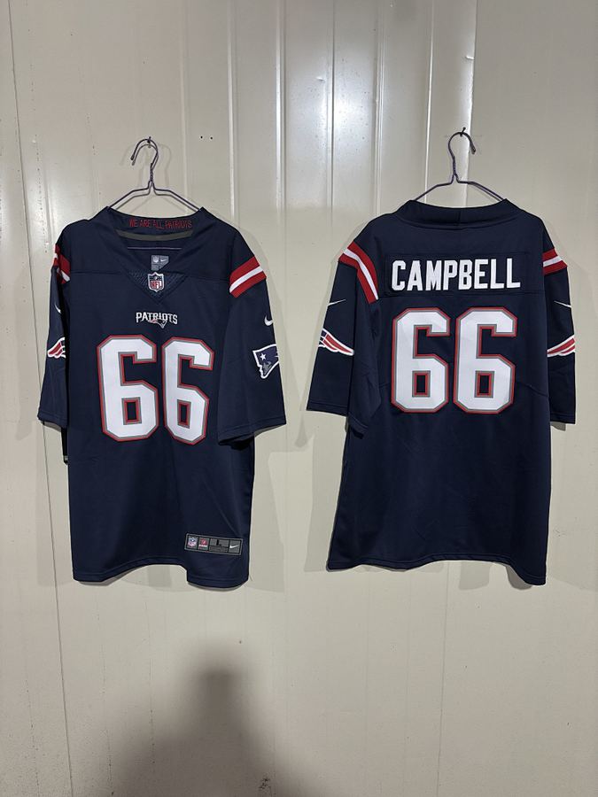 Patriots #66 Navy Blue Jersey