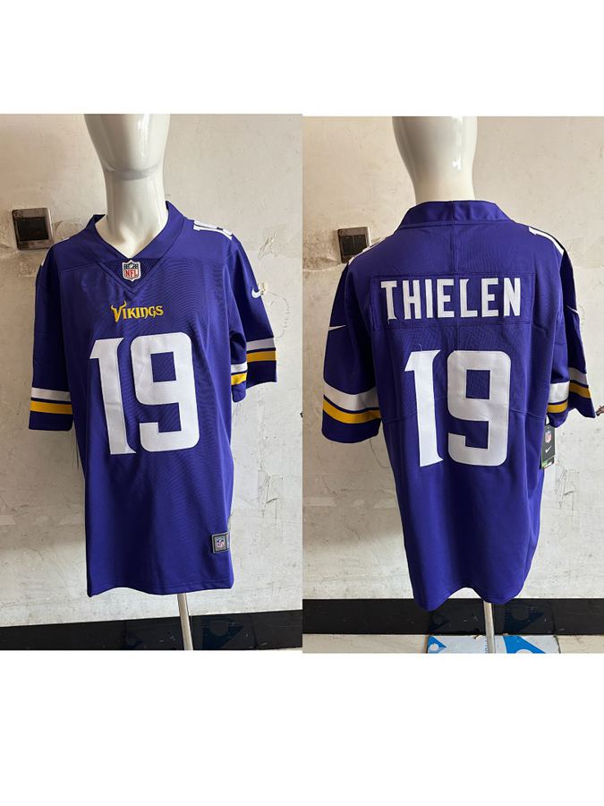 Vikings #19 Purple Jersey
