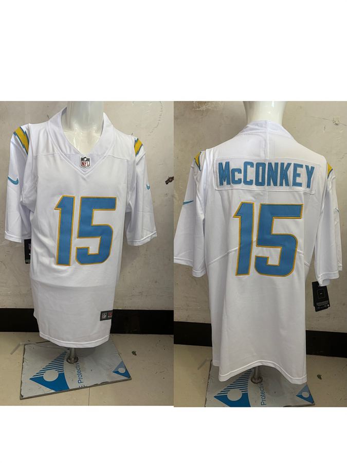 Chargers #15 White Jersey