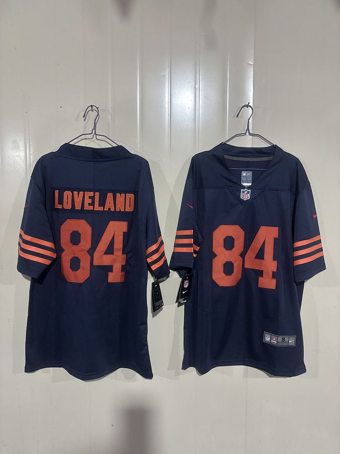 Bears #84 Navy Blue Jersey