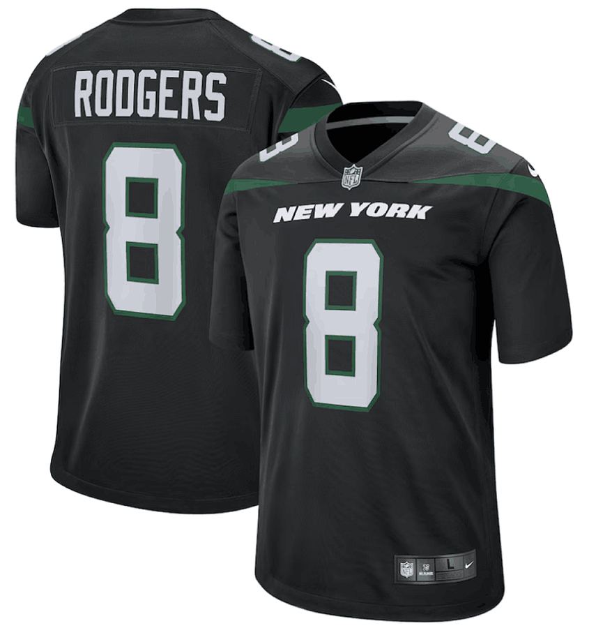 Jets #2 Black Jersey