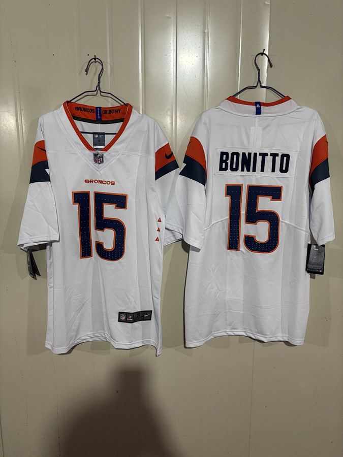 Broncos #10 White Jersey