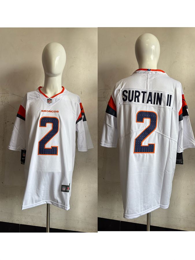Broncos #2 White Jersey