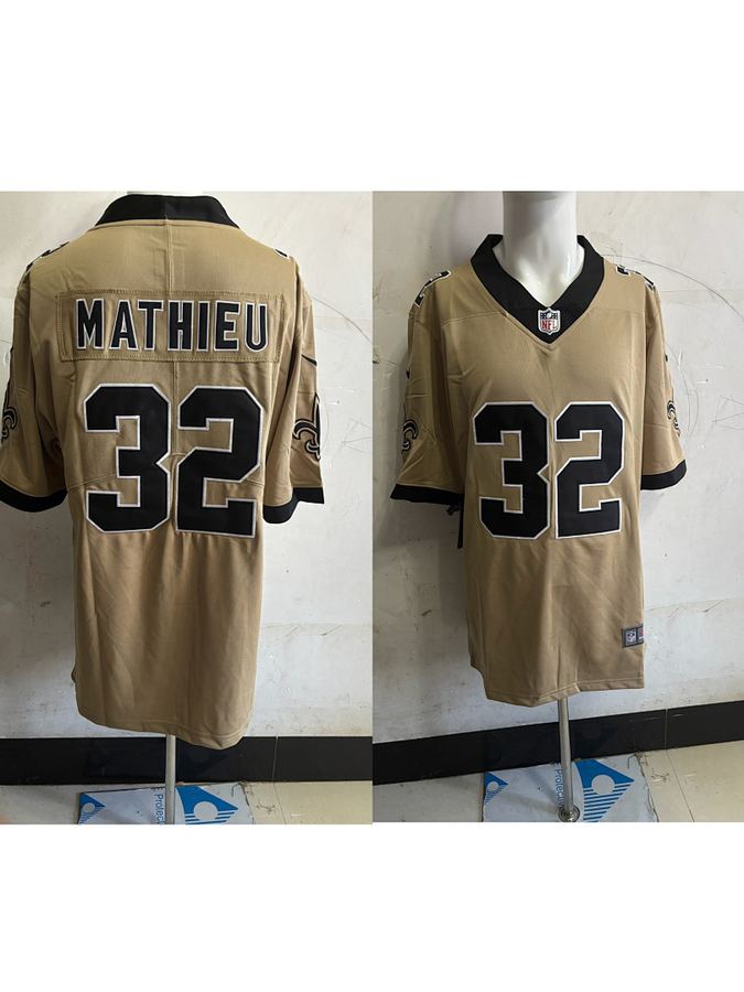 Saints #32 Cream Jersey