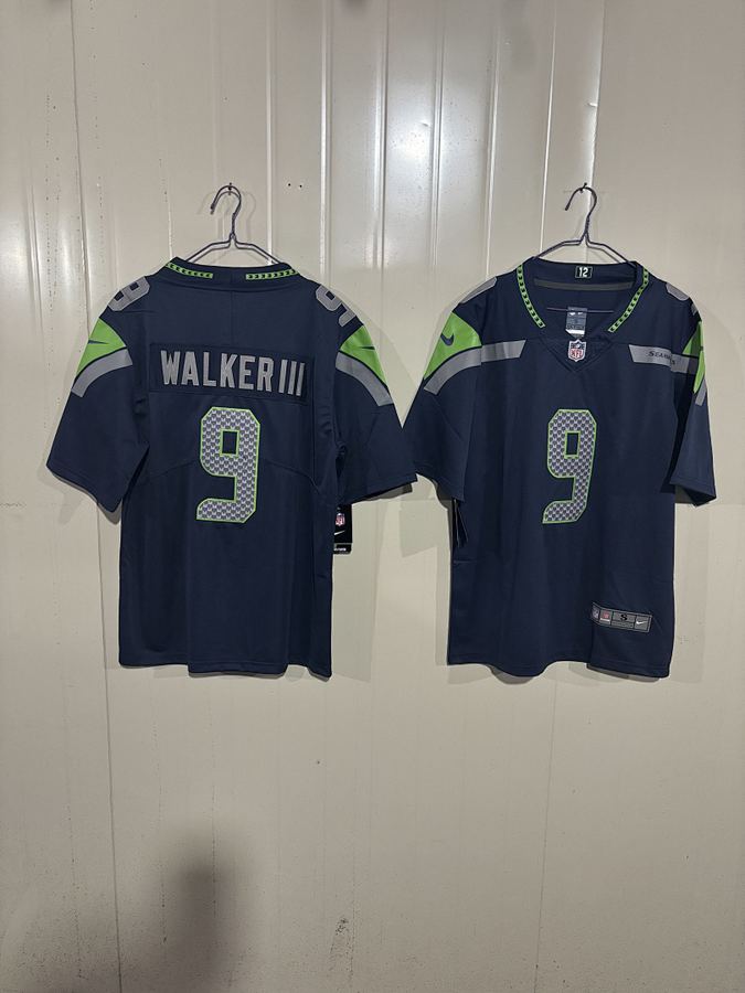 Seahawks #9 Navy Blue Jersey