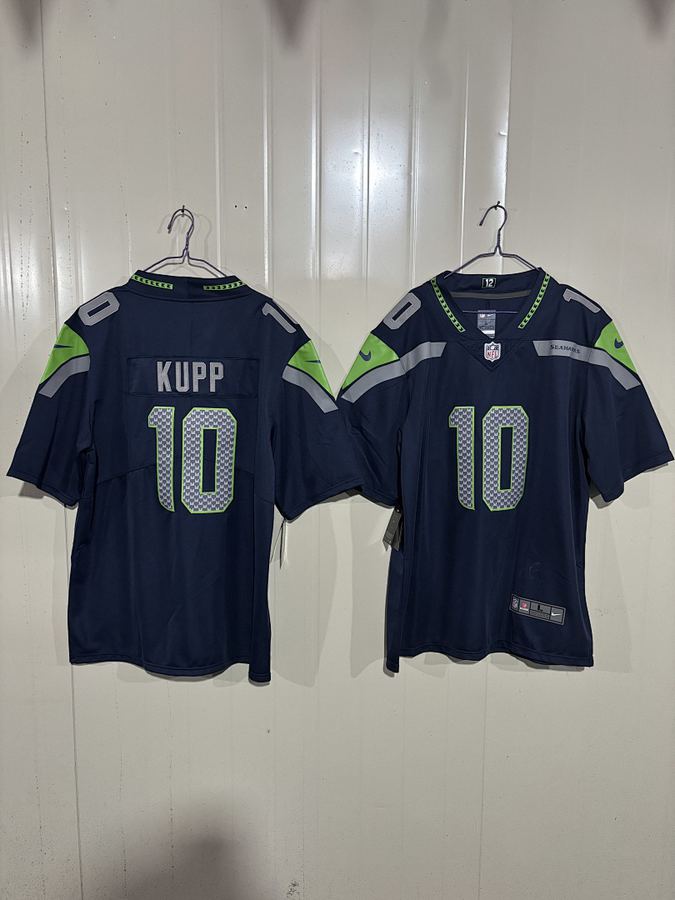 Seahawks #10 Navy Blue Jersey