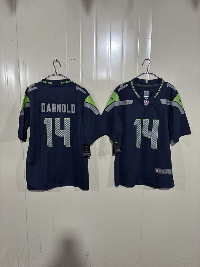 Seahawks #14 Navy Blue Jersey