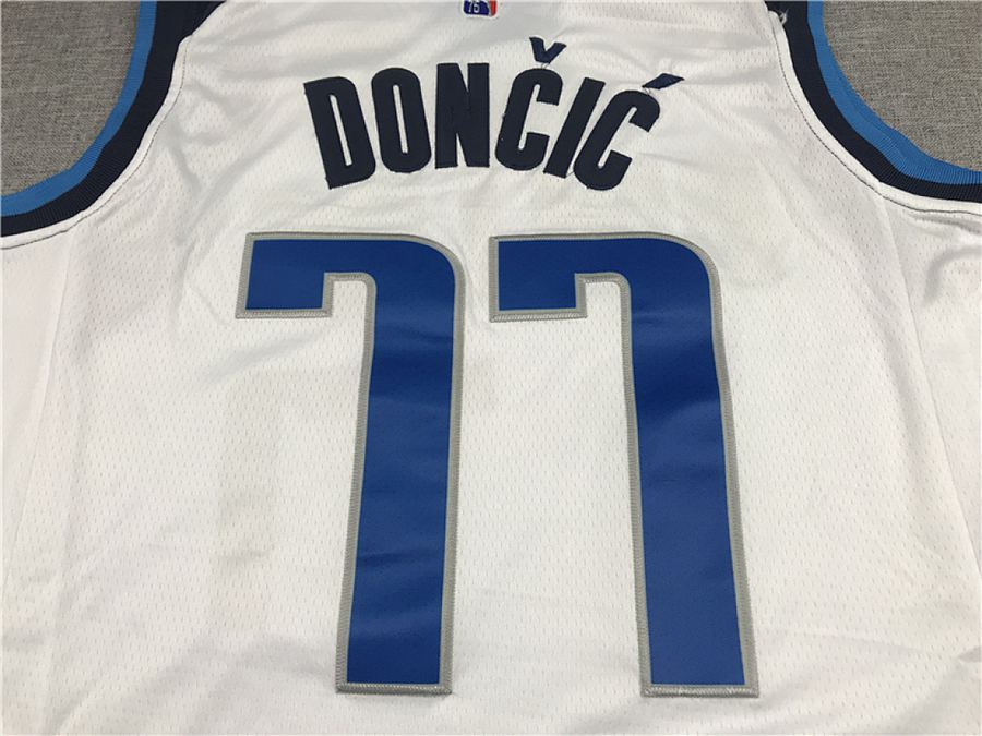 Mavericks #77 White Nike Jersey
