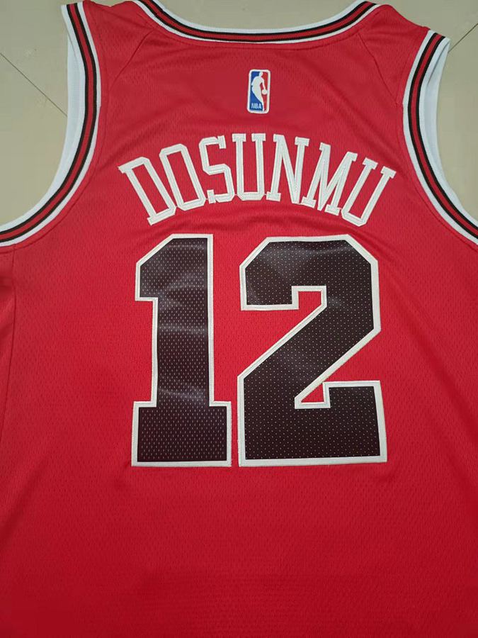 Bulls #12 Red Nike Jersey