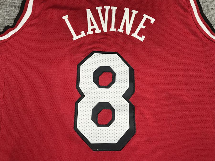 Bulls #8 Red City Edition Jersey