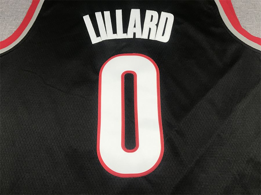 Trail Blazers #0 Black Nike Jersey