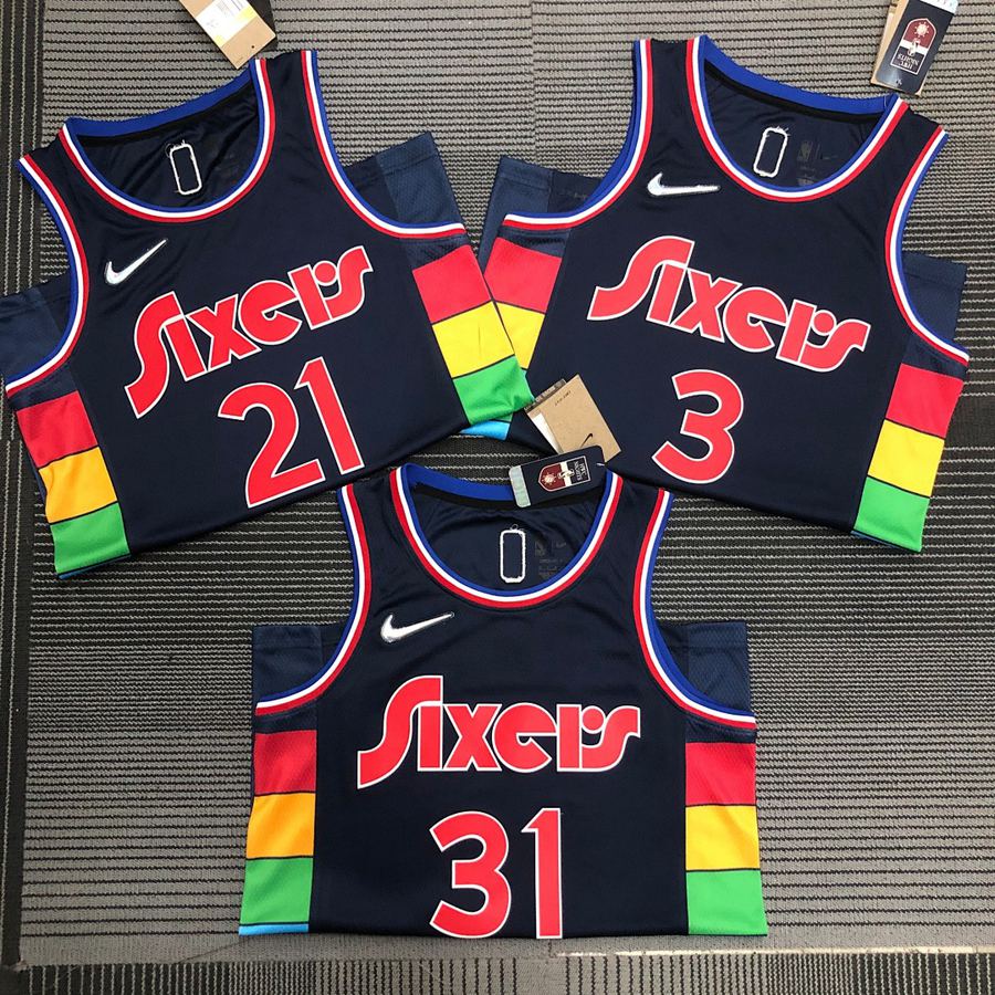 76ers 75th Anniversary Heat Pressed Jersey