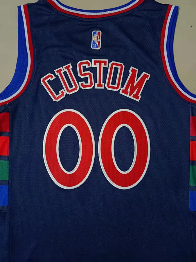 76ers #0 Navy Blue 75th Anniversary Diamond Jersey