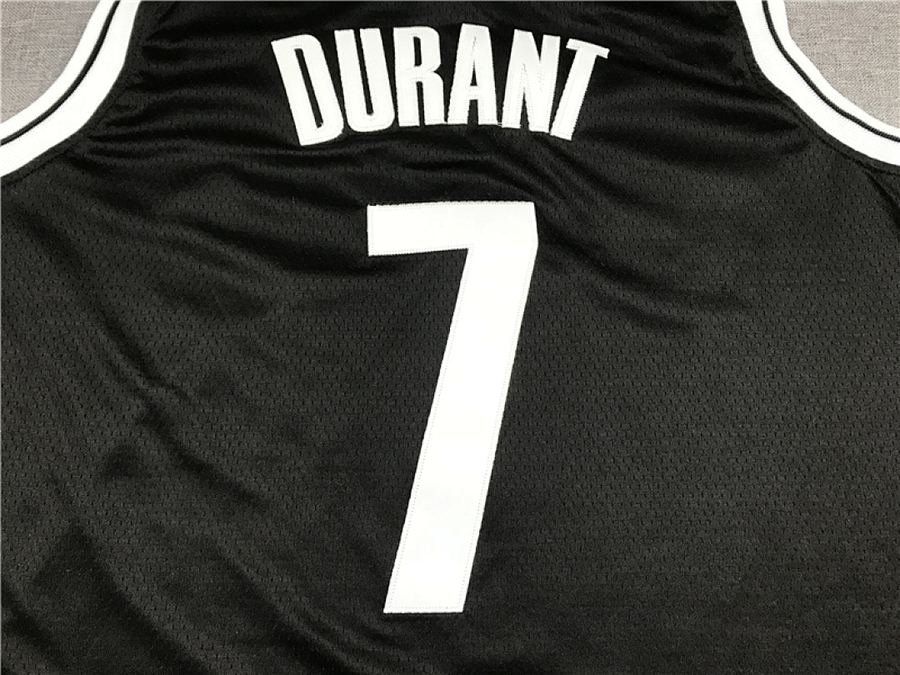 Nets #7 Black Nike Jersey