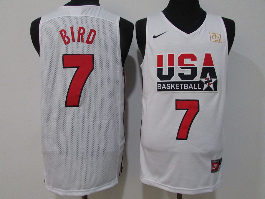 Larry Bird #7 White Jersey
