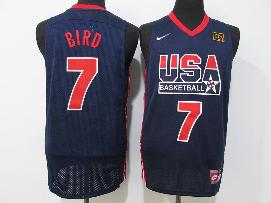 Larry Bird #7 Blue Jersey