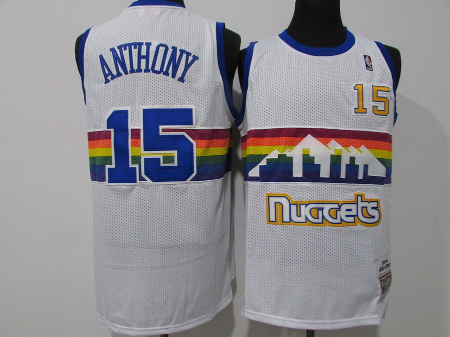 Nuggets #15 Carmelo Anthony Retro Jersey