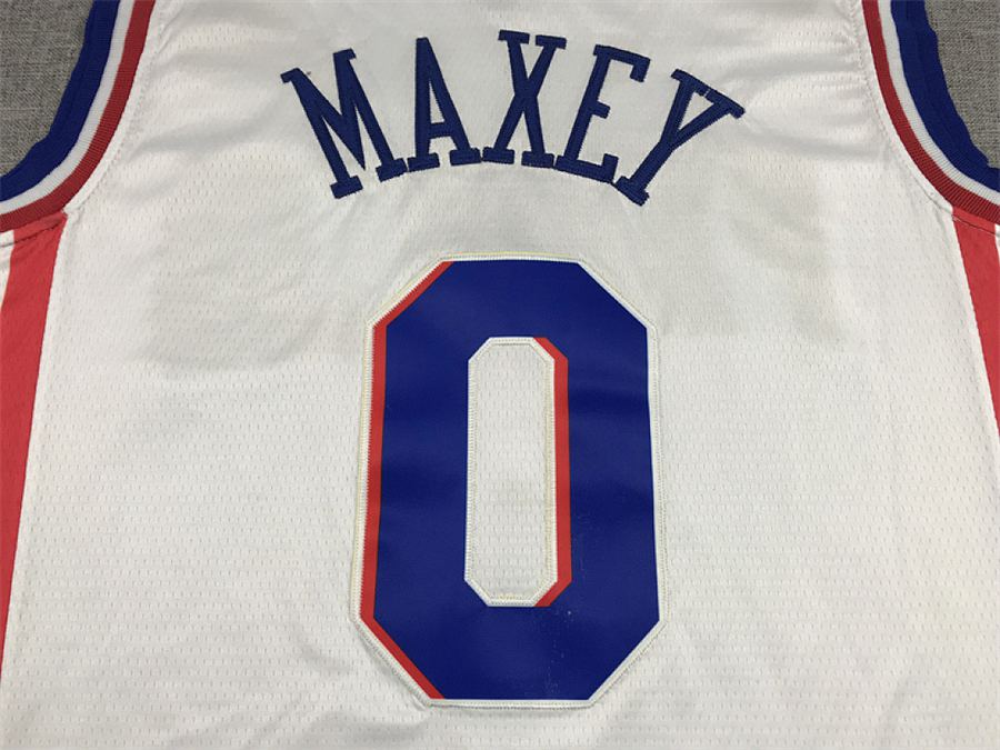76ers #0 White Jersey