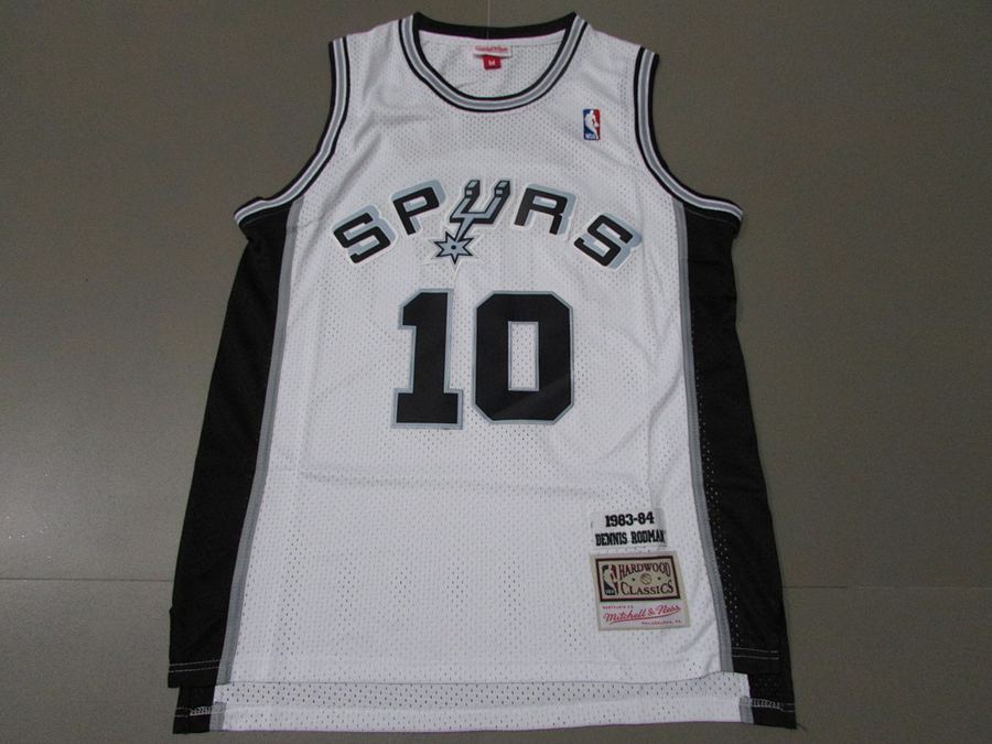Spurs #10 White Retro Jersey