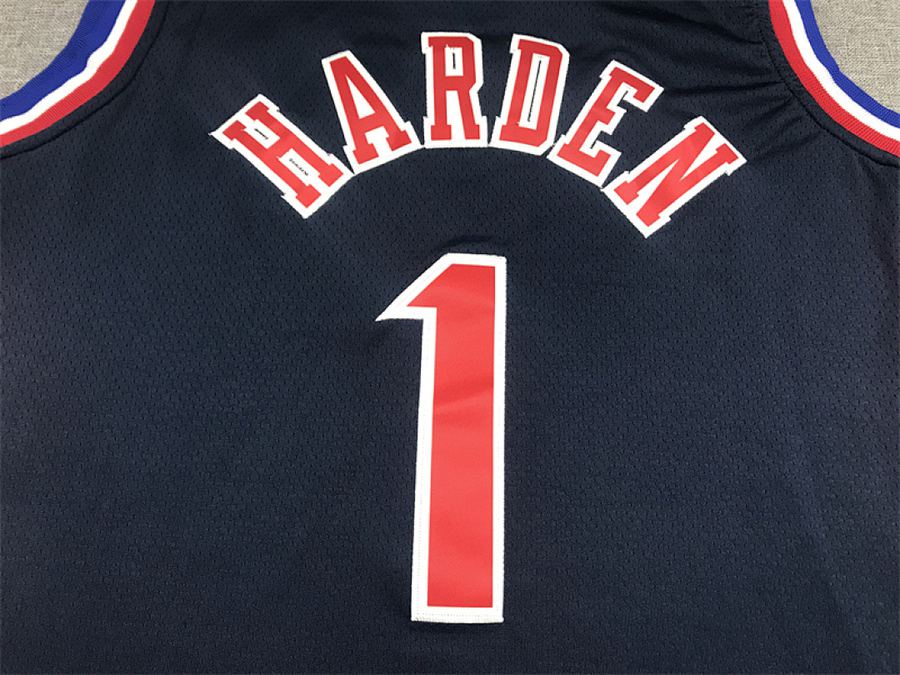76ers #1 Navy Blue City Edition Jersey