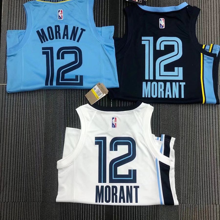 Grizzlies Ja Morant 75th Anniversary Heat Pressed Jersey