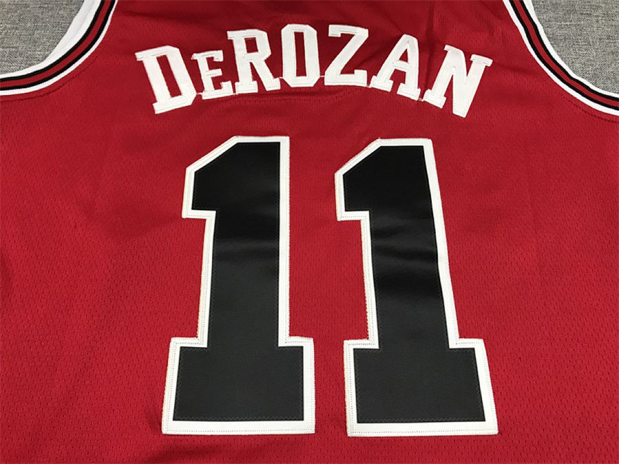 Bulls #11 Red 75th Anniversary Jersey