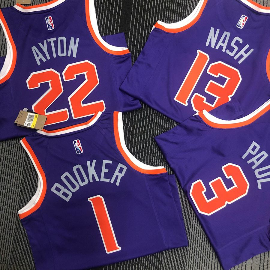 Suns Purple 75th Anniversary Heat Pressed Jersey