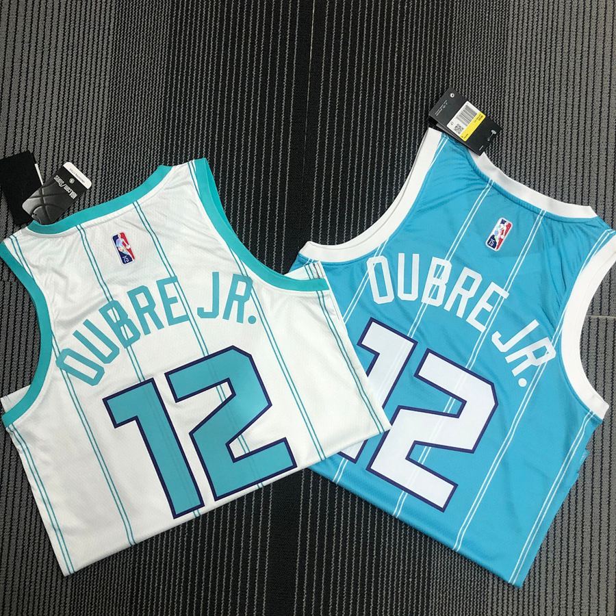 Hornets Blue 75th Anniversary Heat Pressed Jersey