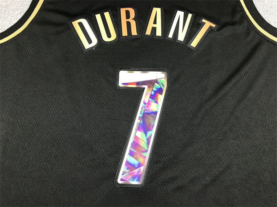 Nets #7 Black Gold Diamond Edition Jersey