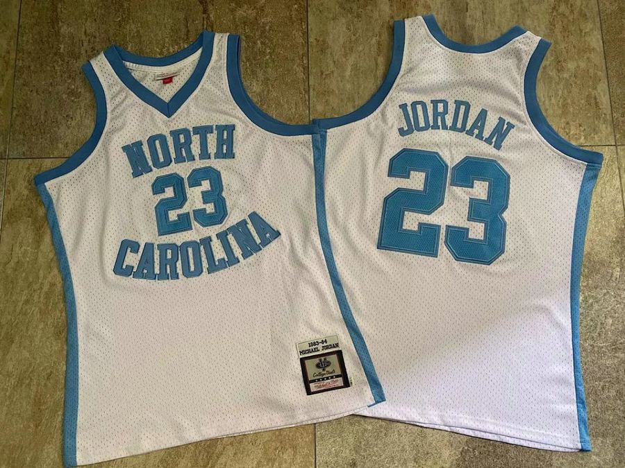 North Carolina Tar Heels #23 Michael Jordan White Jersey
