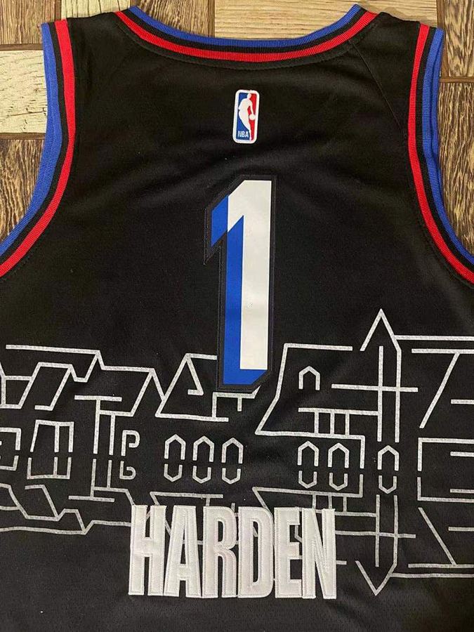 76ers #1 Black Nike Jersey