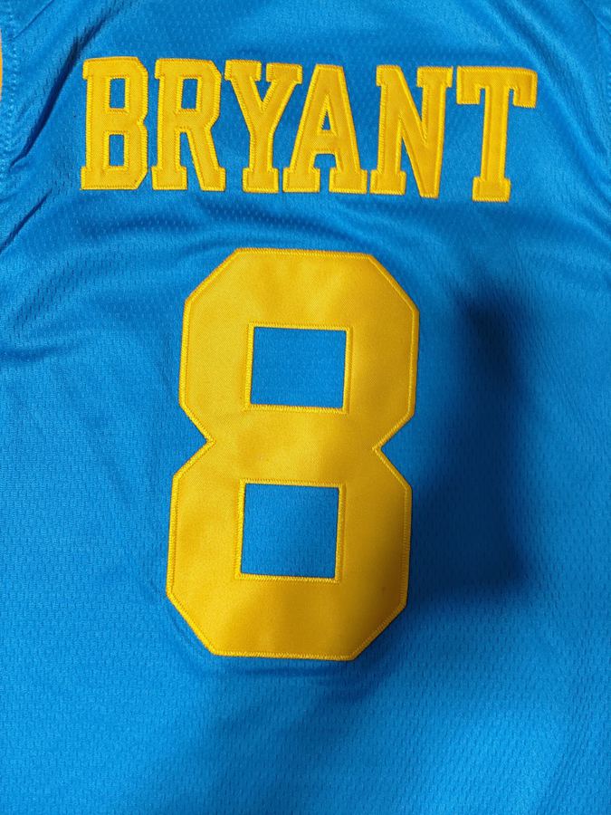 Lakers Kobe Bryant Blue Crew Neck Jersey