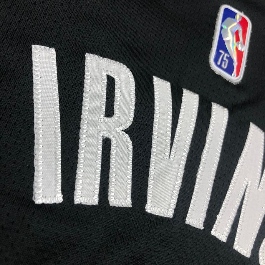 Nets #11 Kyrie Irving Black Jersey