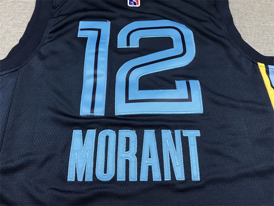 Grizzlies #12 Navy Blue 75th Anniversary Jersey