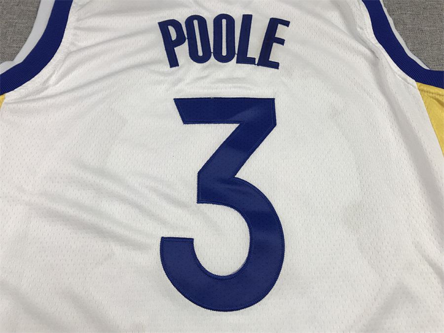Warriors #3 White 75th Anniversary Jersey
