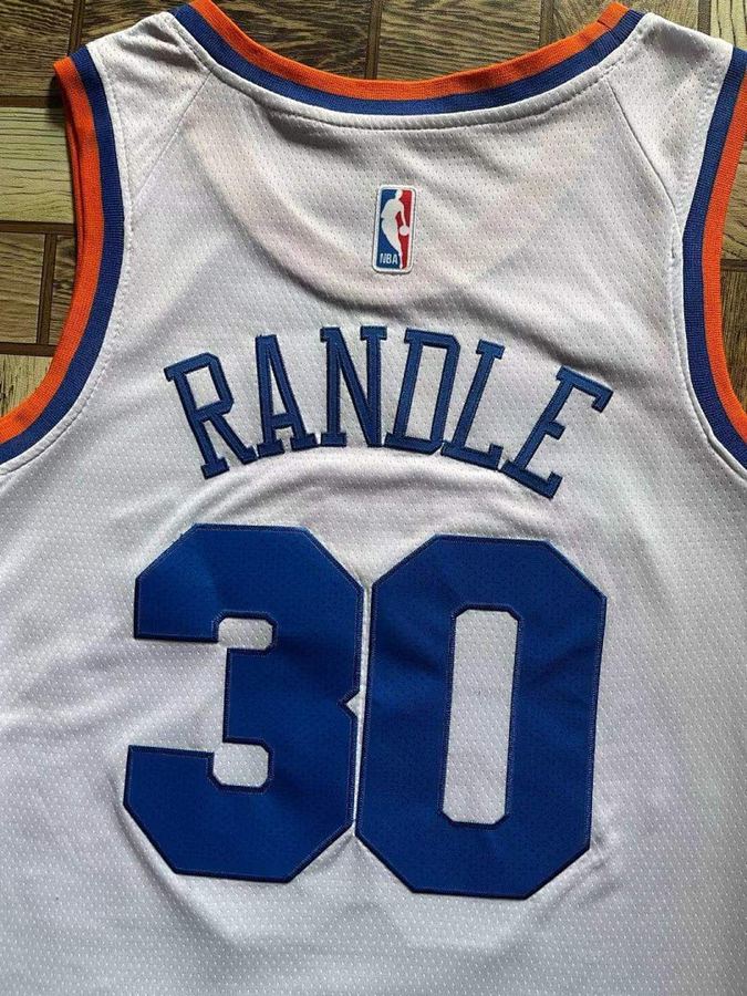 Knicks #30 White 75th Anniversary Nike Jersey