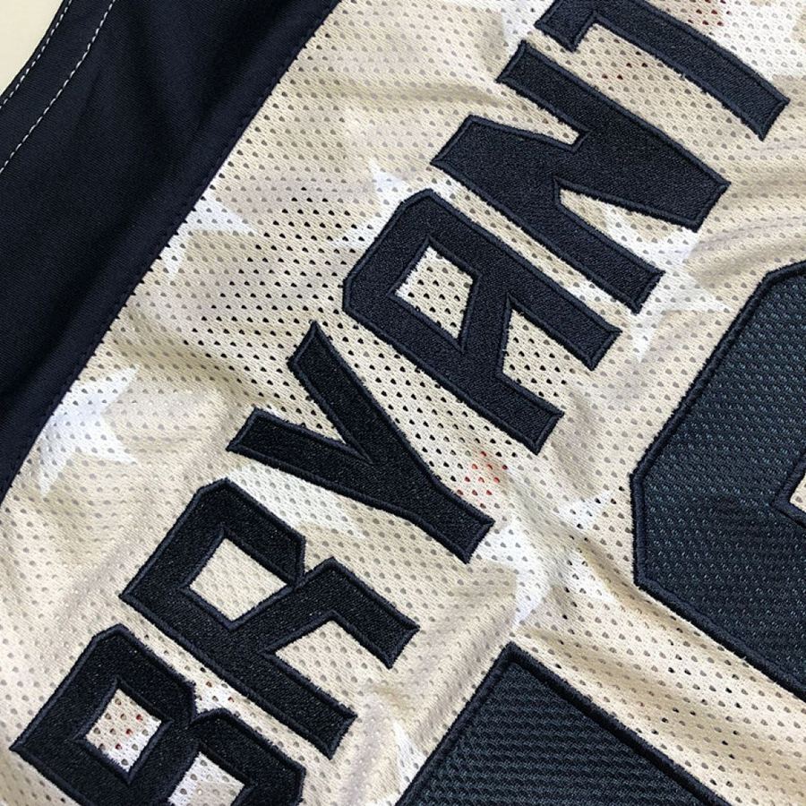 Kobe Bryant White Embroidered Jersey XS-XXL