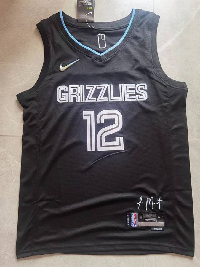 Grizzlies Ja Morant Black 75th Anniversary Jersey