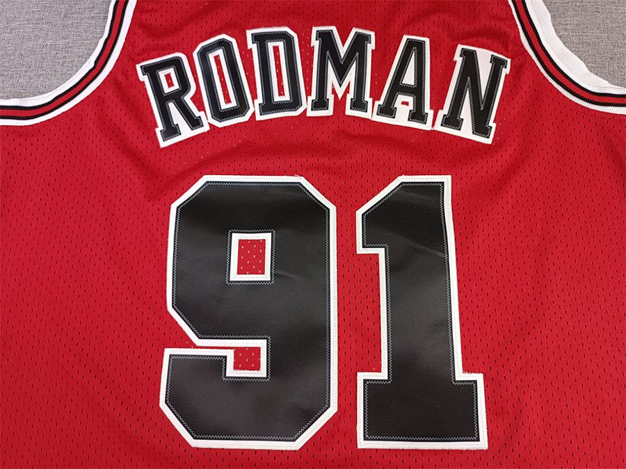Bulls #91 Red Jersey