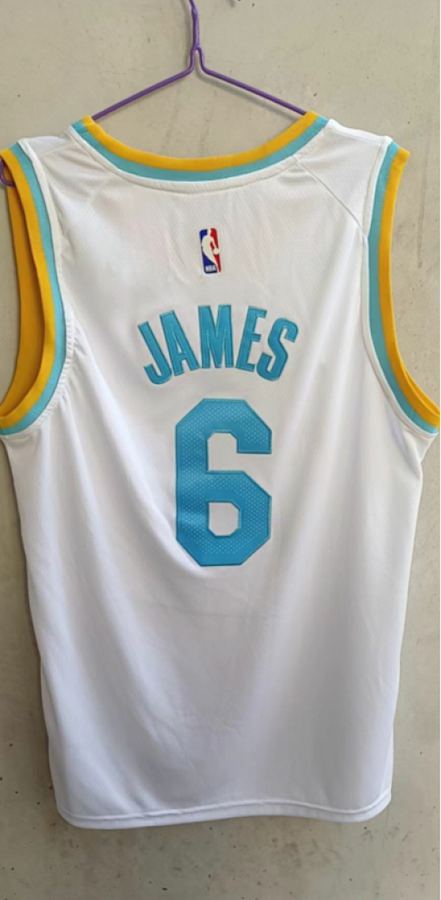 Lakers White Retro Jersey