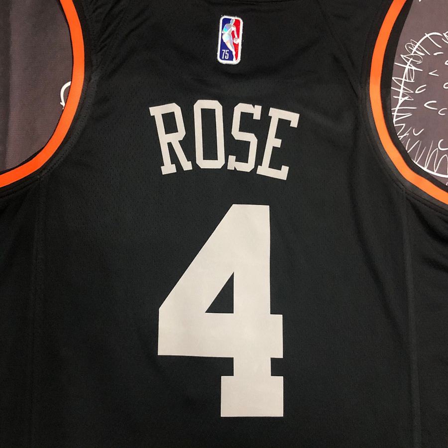 Derrick Rose #4 Heat Pressed Jersey