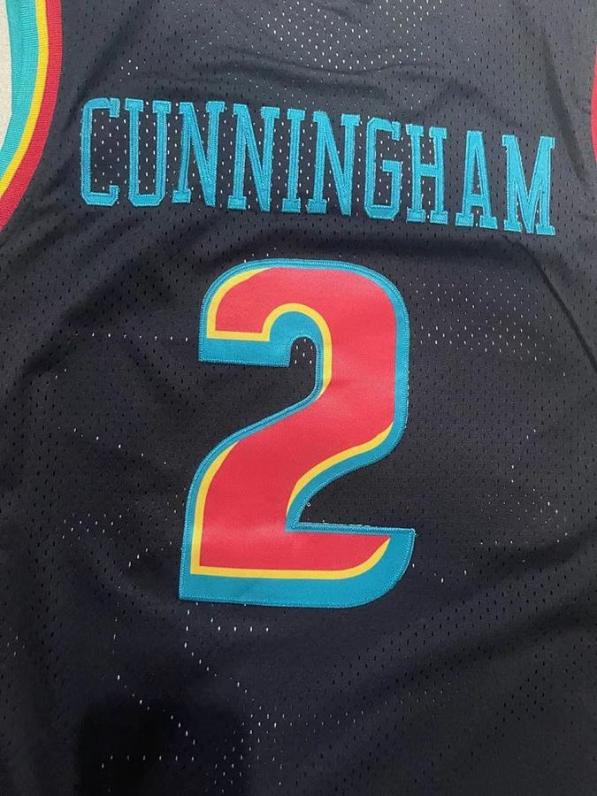 Pistons #2 Black Retro Jersey