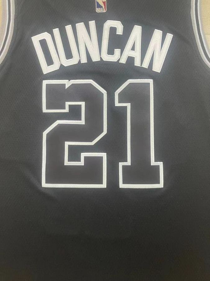 Spurs #21 Black Nike Jersey