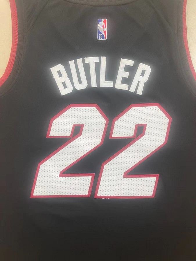 Heat #22 Jimmy Butler Black Diamond Nike Jersey