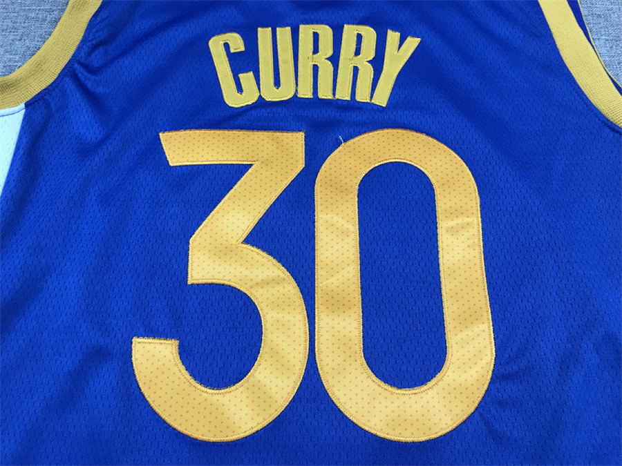 Warriors #30 Blue Jersey