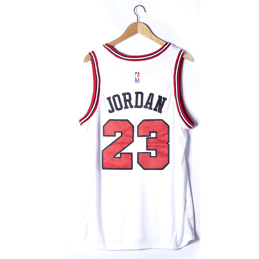 Bulls #23 White Jersey